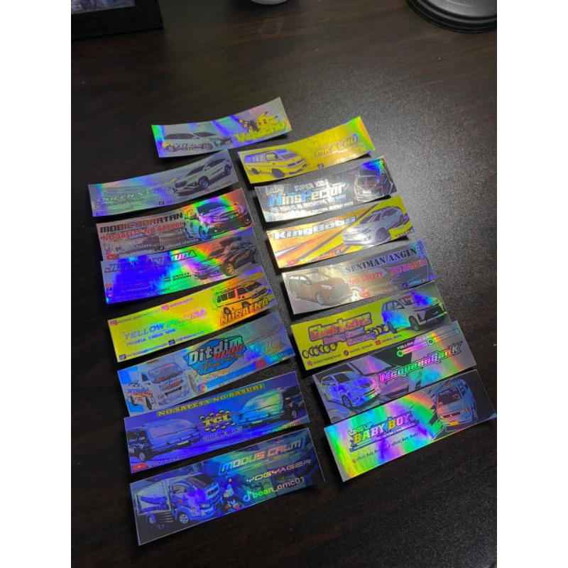 

15 PCS FULL STICKER TCI PEMBURU BASURI/ STICKER TCI HOLOGRAM ASLI VIRAL