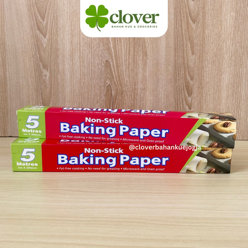 

BAKING PAPER / Kertas Baking Kertas Roti Alas Roti Silicone Oil Paper Anti Lengket, Lembab dan Tahan Panas