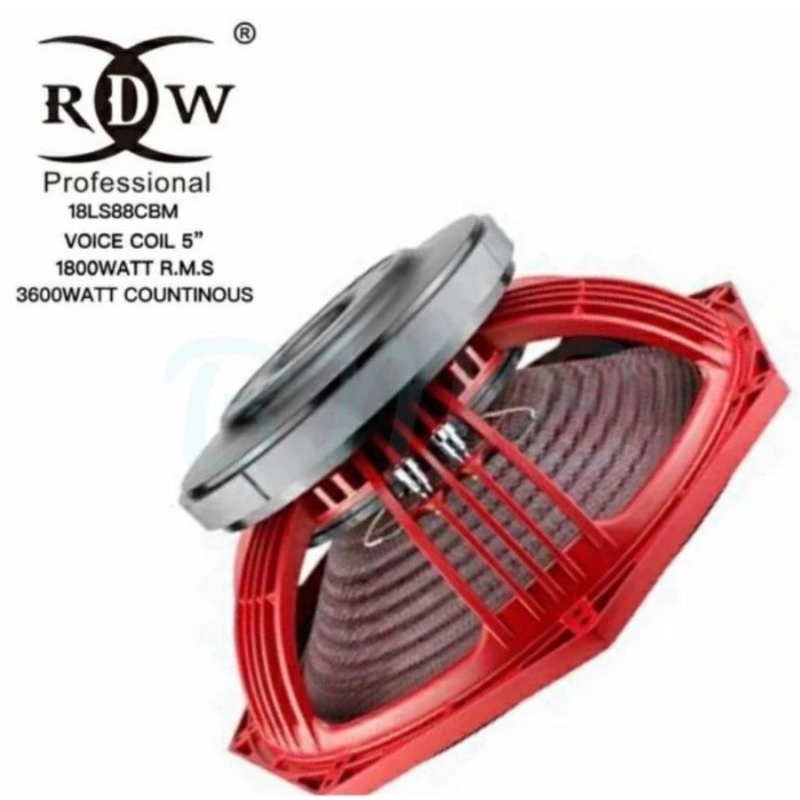 SPEAKER RDW 18” 18LS88CBM CBM RED CARBON voice coil 5" Original