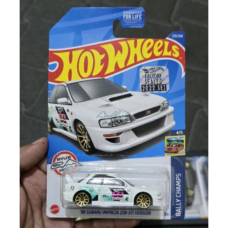Hotwheels 98 Subaru Impreza 22b sti reguler TH treasure hunt
