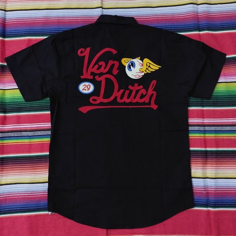 WORKSHIRT - VON DUTCH - XL- ORIGINAL BLACK