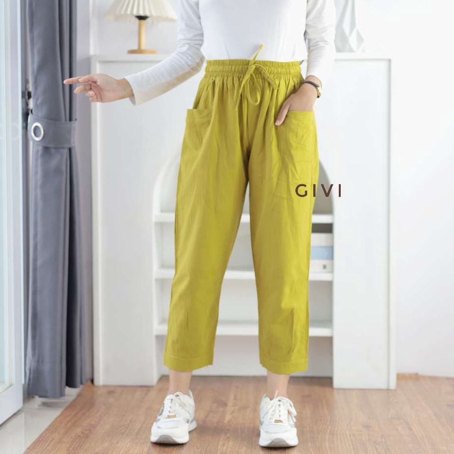 KEREN celana haruka pants 7 n crinkle JUMBO