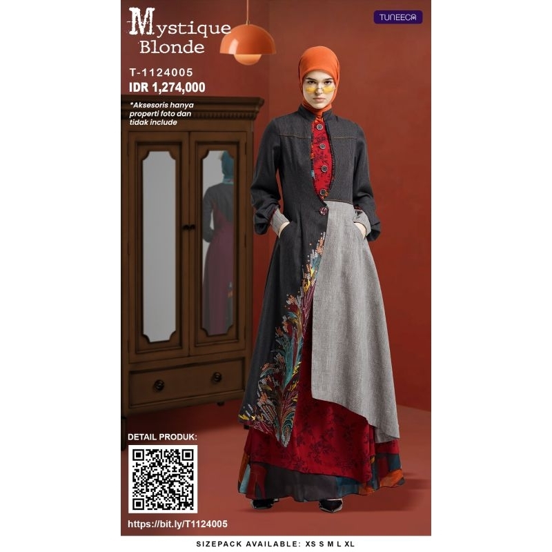 Gamis Mystique Blonde T-1124005 edisi Enigma by tuneeca