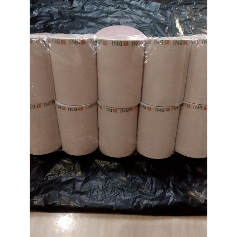 

kertas Thermal struk LOGO BNI 57x40 paket 10 roll full coreles