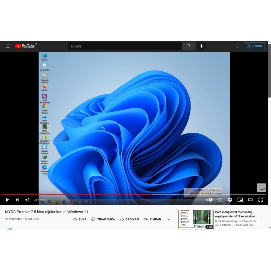 MYOB Premier 7.5 untuk windows 11