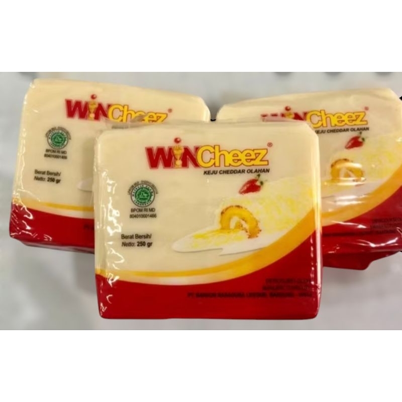 

Keju Cheddar WinCheez Halal 250gr