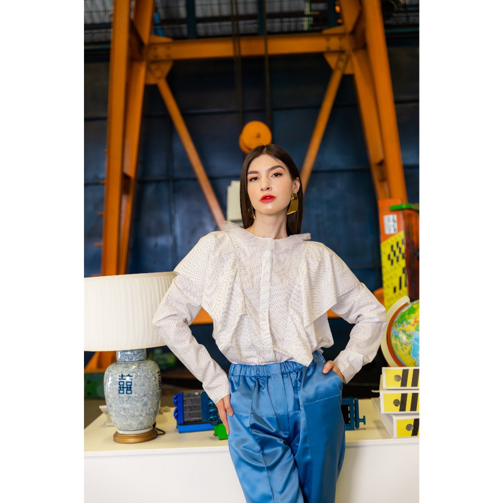 D BY DSAKS - ODELIA BLOUSE IN WHITE