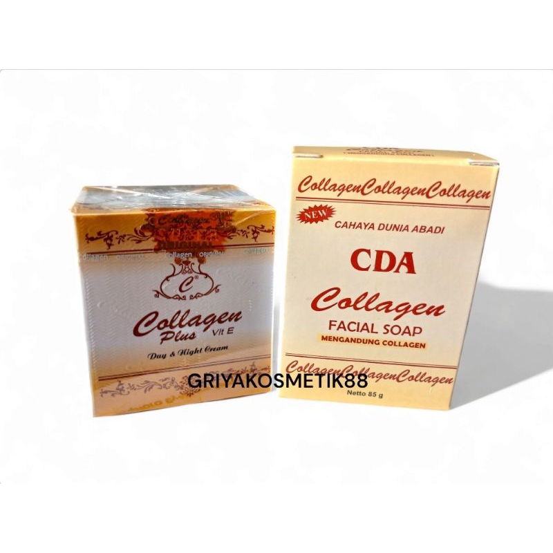 PAKET CREAM COLLAGEN IMPORT & SABUN CDA COLLAGEN BPOM