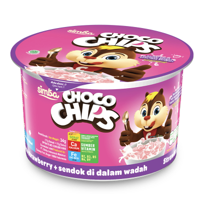 

Simba Choco Chips Sereal Cup Susu Stroberi 34 g