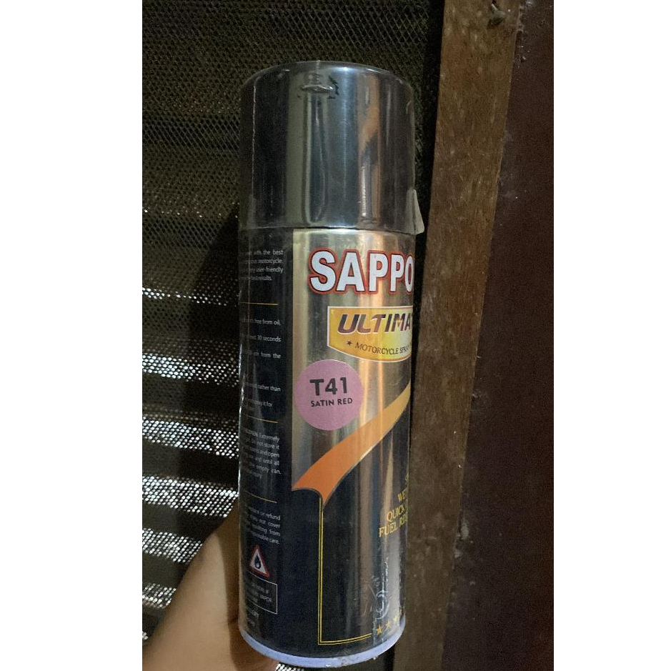 Sapporo Ultimate T41 Satin Red cat semprot motor pilox / pilok / diton / premium