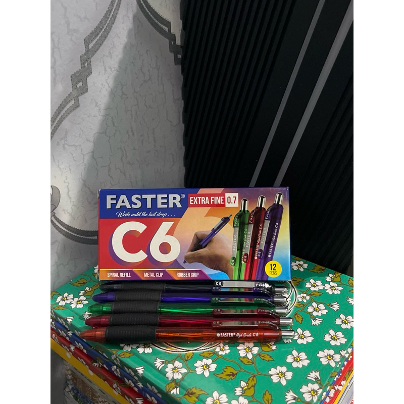 

Bolpen / Pulpen Faster C6 0.7mm | Tinta Hitam dan Biru