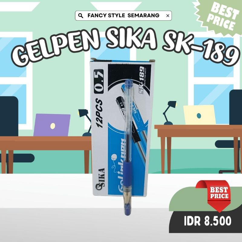 

GELPEN SIKA SK-189 HITAM BIRU MERAH