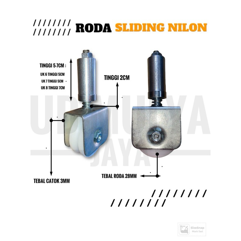 RODA PAGAR SLIDING NILON / RODA PAGAR SLEDING - SOLUSI PAGAR RUMAH SLIDING RODA GERBANG SLEDING SIST