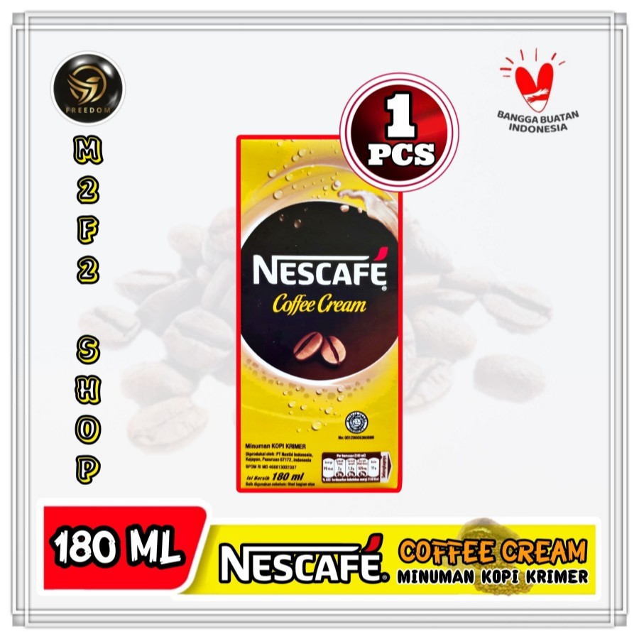 

Nescafe Coffee Cream UHT | Kopi Kotak Krim Instan - 180 ml (Kemasan Satuan)