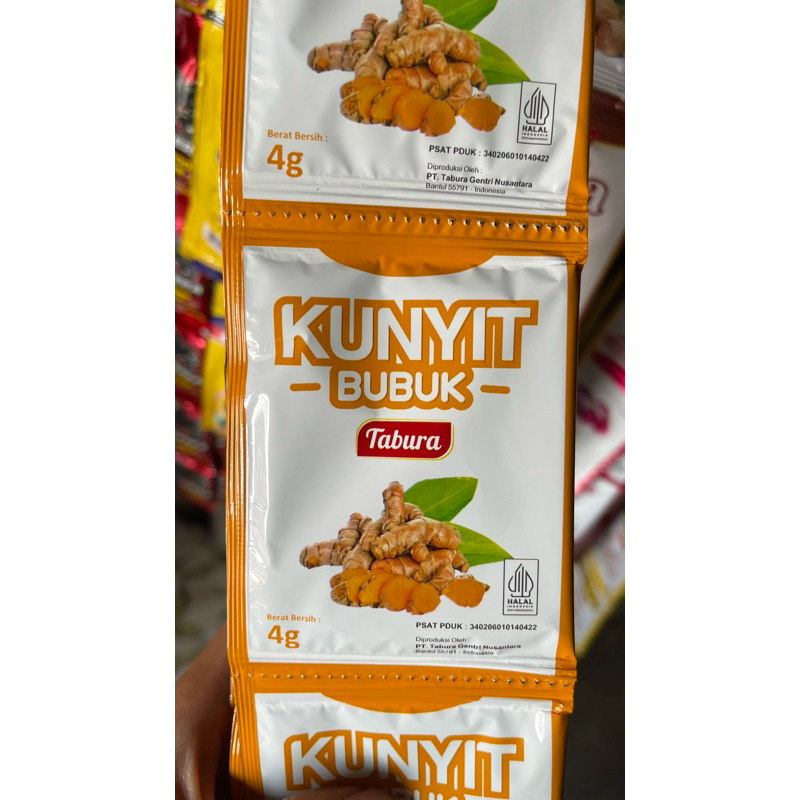 

Tabura Kunyit bubuk isi 12pcs / Tabura kunyit asli / Kunyit halus asli