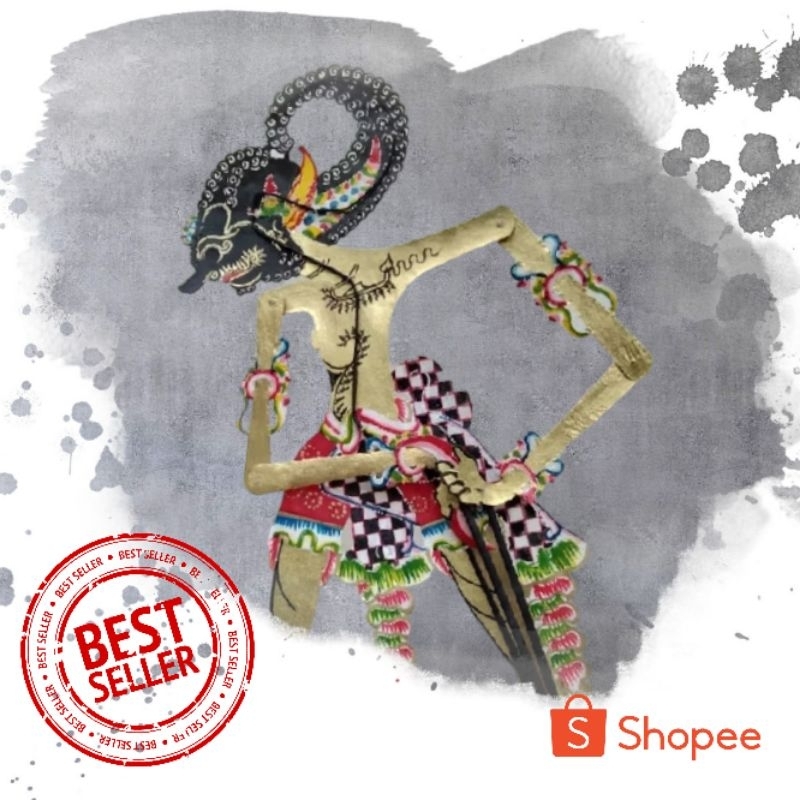 Wayang Kulit Asli Werkudara Murah Meriah