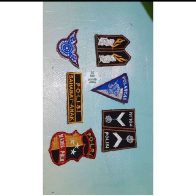 ATRIBUT BORDIR BAJU POLISI ANAK