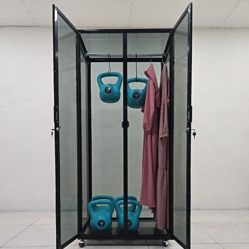 TC ALUMINIUM LEMARI PAKAIAN LB501 60X55X175 b 75X55X175 /80X55X175 100X55X175 GAMIS