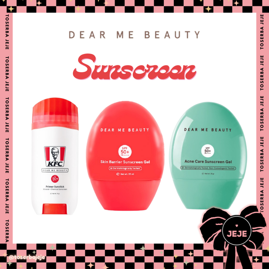 Dear Me Beauty x KFC Primer Sunstick / Skin Barrier Sunscreen Gel | UV Sunblock