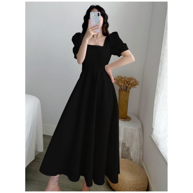 Princess Dress Midi - Baju Dress Midi Wanita