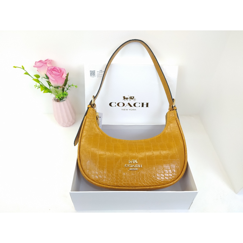 FREE BOXTas wanita Cleo Hobbo bag COAHCHH Croco in signature 2 Tali Tas shoulderbag bahu kode 8290CH