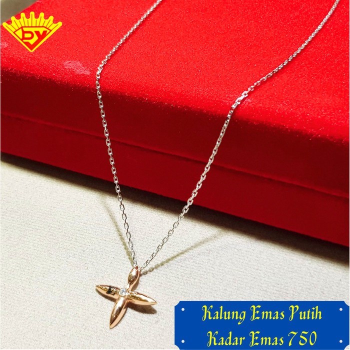 Kalung Emas Putih Kadar Emas 750