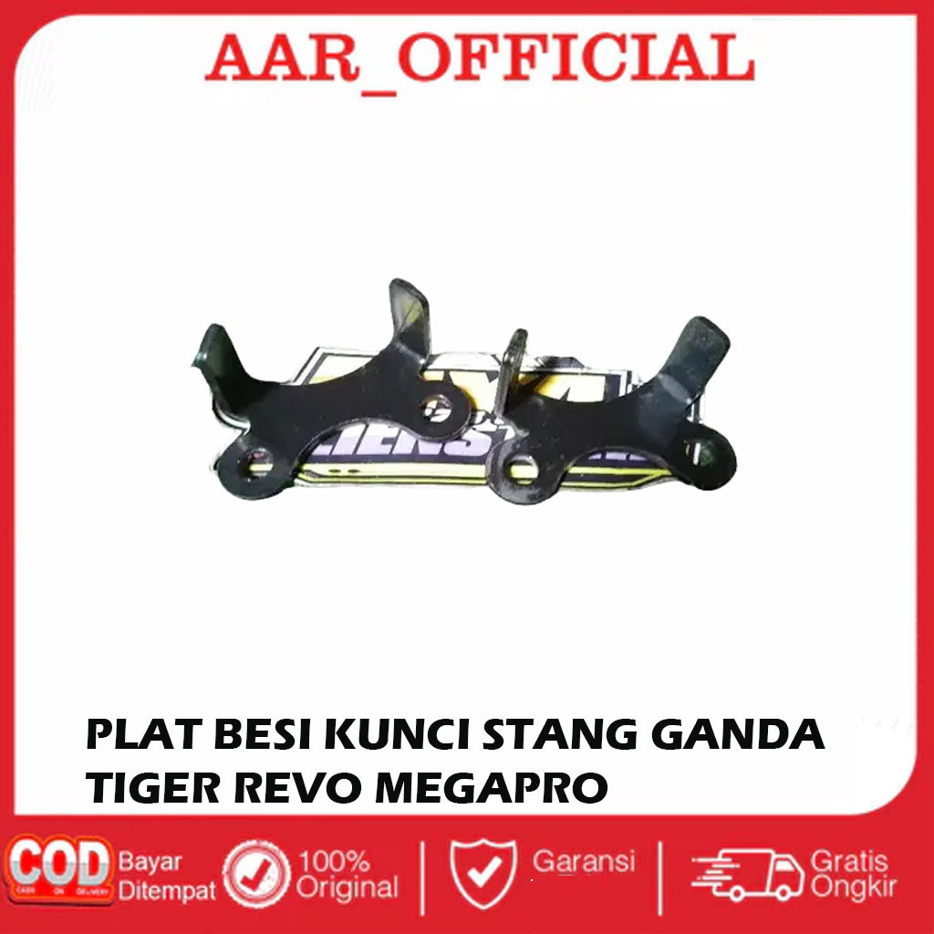 Plat Besi Kunci Stang Ganda Motor Tiger Revo Megapro Original Copotan