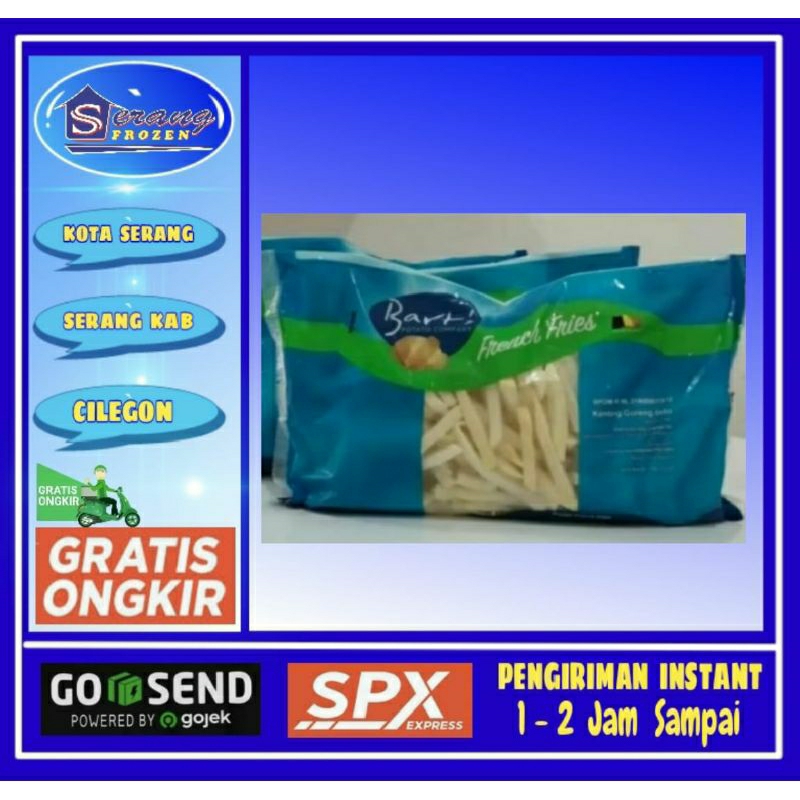 

Kentang BARTS Shoestring 1kg, Serang Frozen