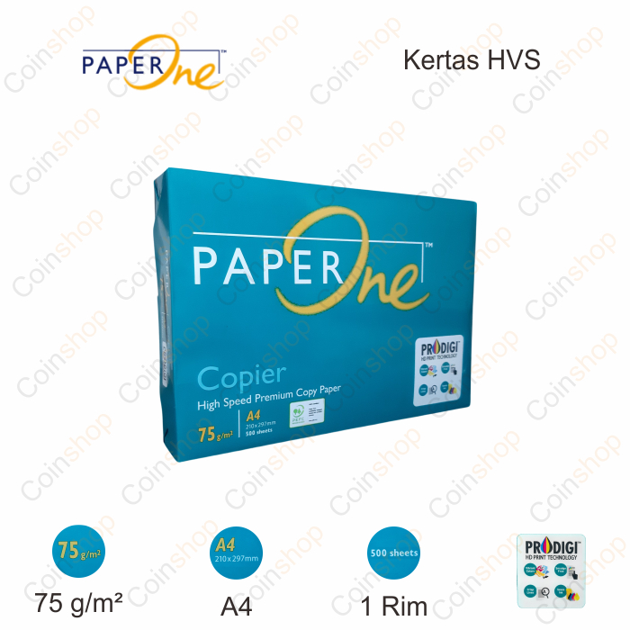 

Paperone Kertas HVS A4 75 Gram 500 Lembar Per Rim