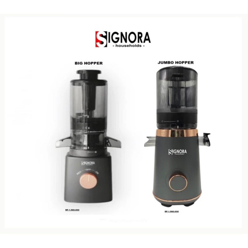 Slow Juicer Big Hopper Signora / Signora Slow Juicer Jumbo Hopper - Slow Juicer Mini Signora Big Mou