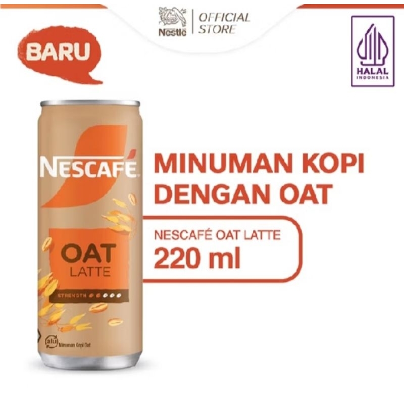 

Kopi Nescafe Kaleng Oat Latte 220ml