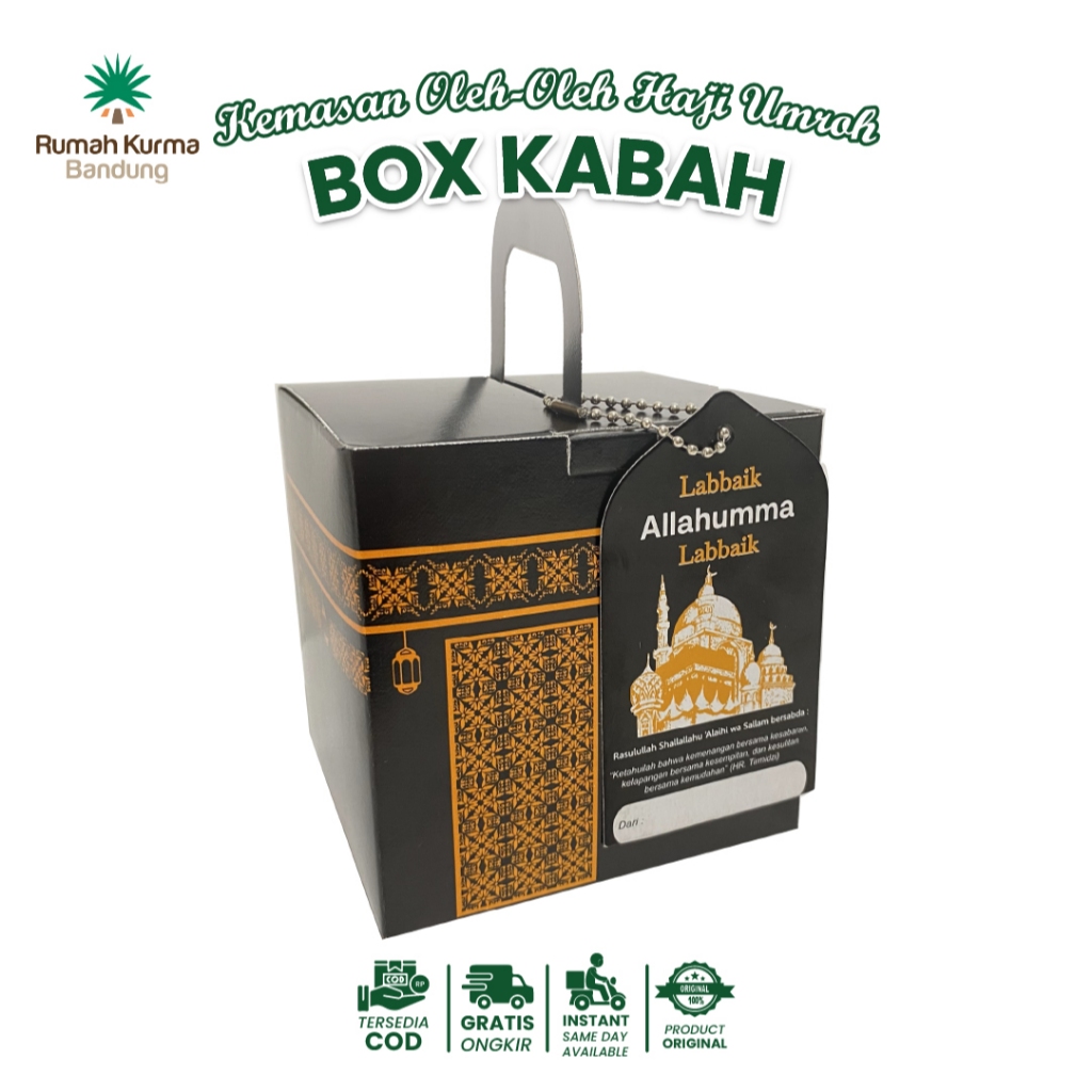 

Dus Box Kabah Ka'bah Paket Oleh Oleh Haji Umroh Premium Free Hangtag Kartu Ucapan Produksi Buraidah