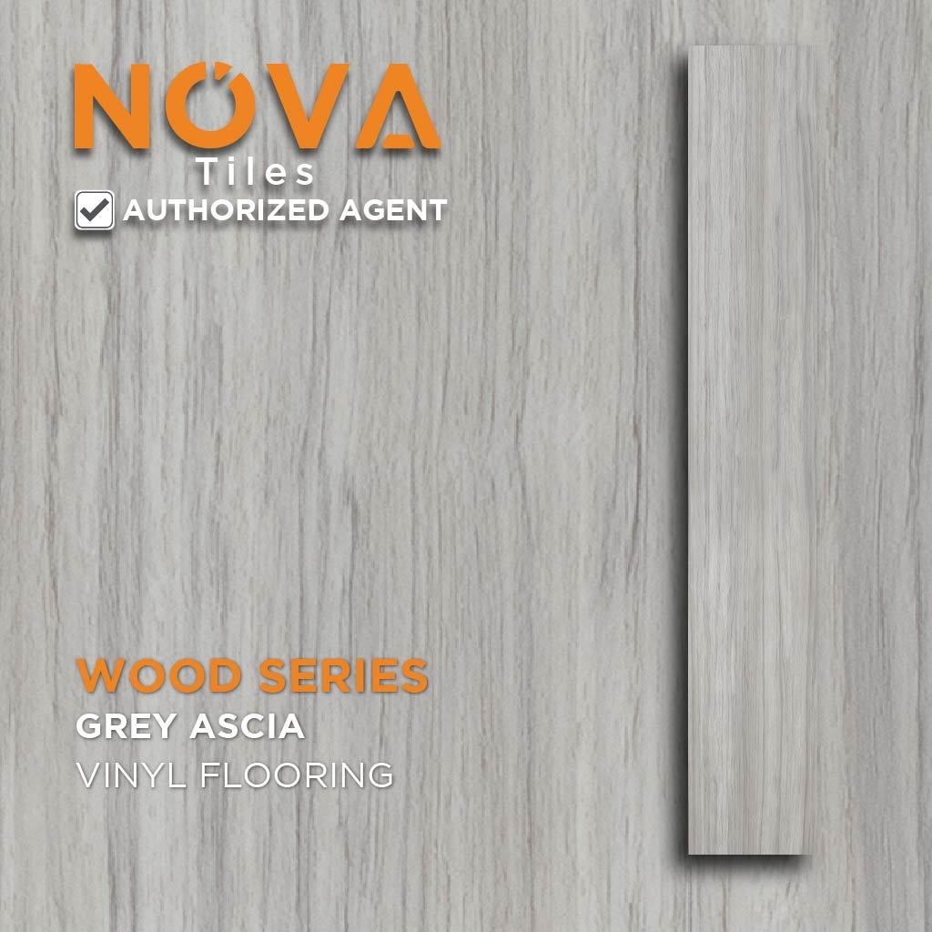 Vinyl per box 2mm Lantai vinyl tile Nova Grey Ascia