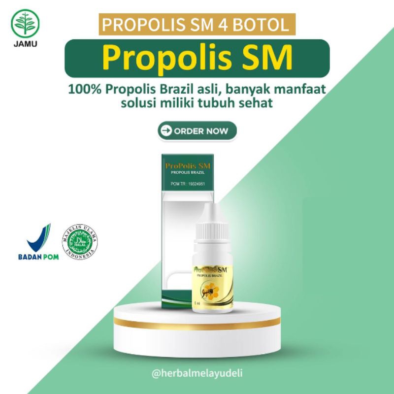 

Propolis Sm Brazillian Asli 100% Original Isi 6 ml Paket 4 Botol