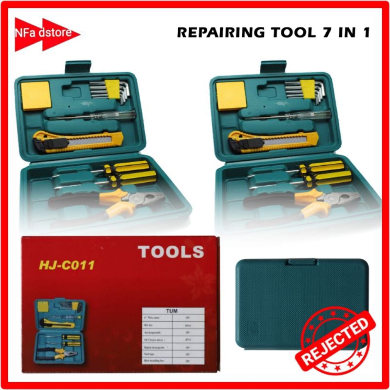 Alat Tukang Perkakas Repairing Tool Set 7 in 1 Reject