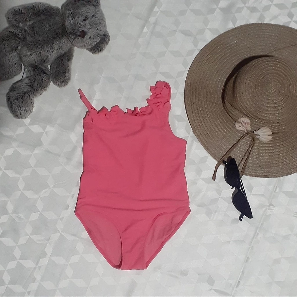 Baju Renang ZARA Kids One Piece Anak Perempuan Ukuran Umur 4 - 7 Tahun - Swimsuit Pink
