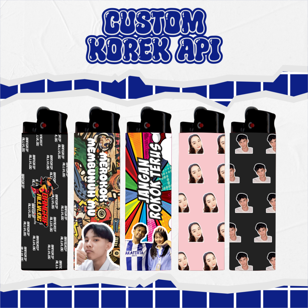 CUSTOM KOREK API CRICKET BEBAS CUSTOM FOTO/NAMA/TULISAN/GAMBAR