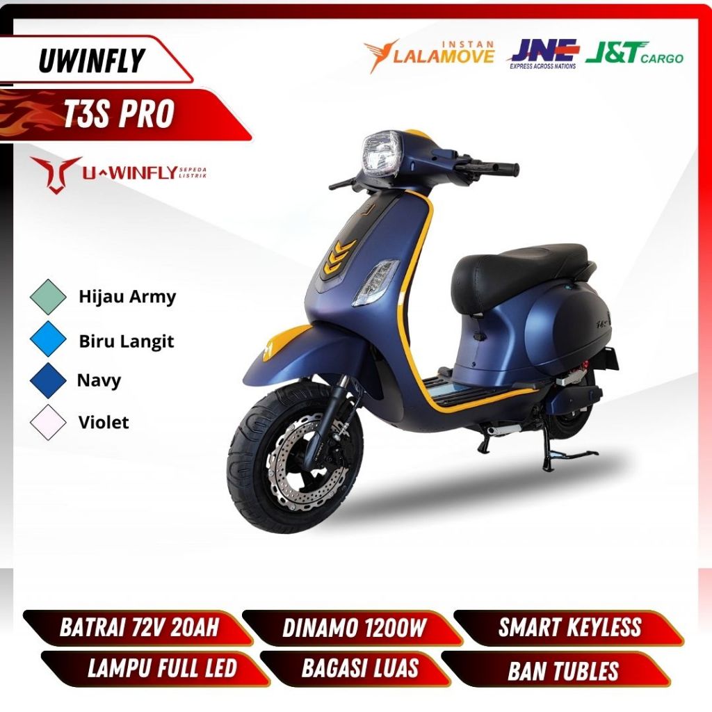 Motor Listrik T3S PRO 1200W - Uwinfly Murah Berkualitas Garansi Resmi