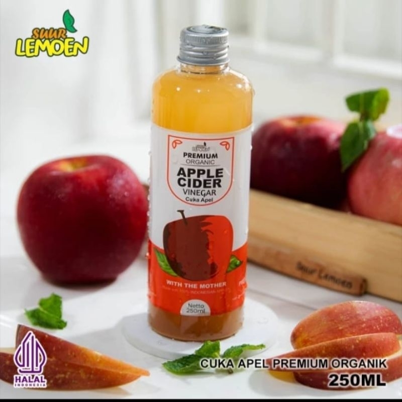 

[BPOM] Cuka Apel with mother SUUR LEMOEN 250ml | Pelangsing Tubuh, Lambung, Sembelit