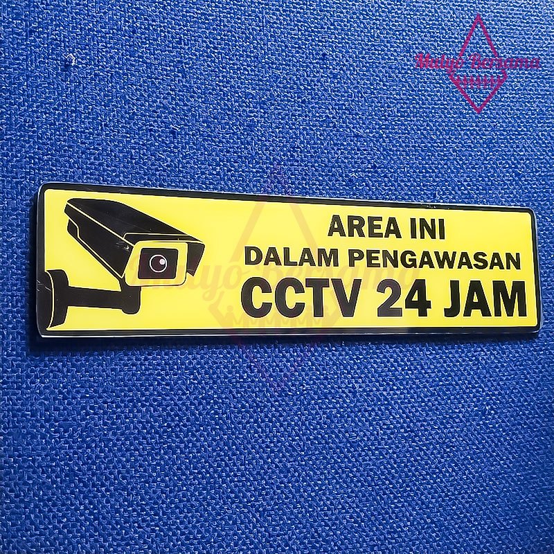 

Papan Pemberitahuan Area Dalam Pengawasan CCTV Papan Sign CCTV - Mulyo Bersama