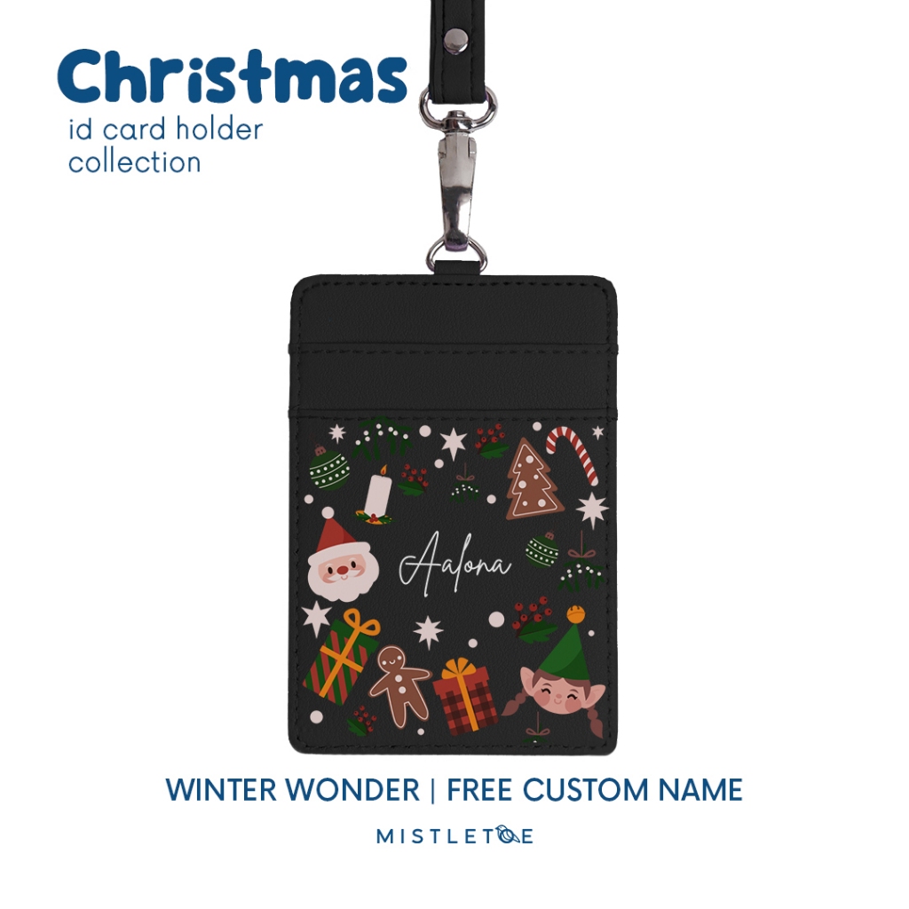

Christmas Custom ID Card Holder - Lanyard - Name Tag