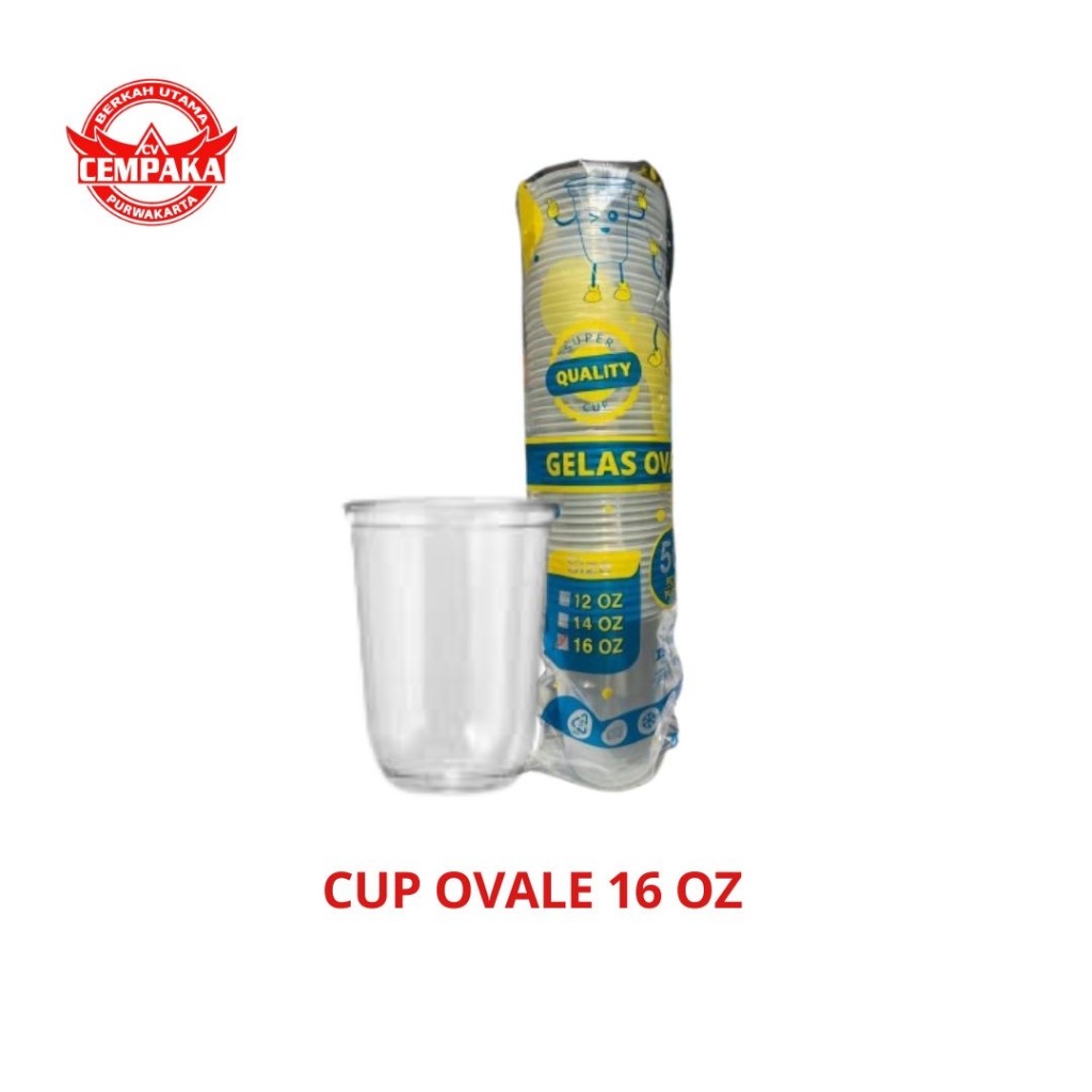CUP OVALE 16 OZ GELAS CUP OVAL