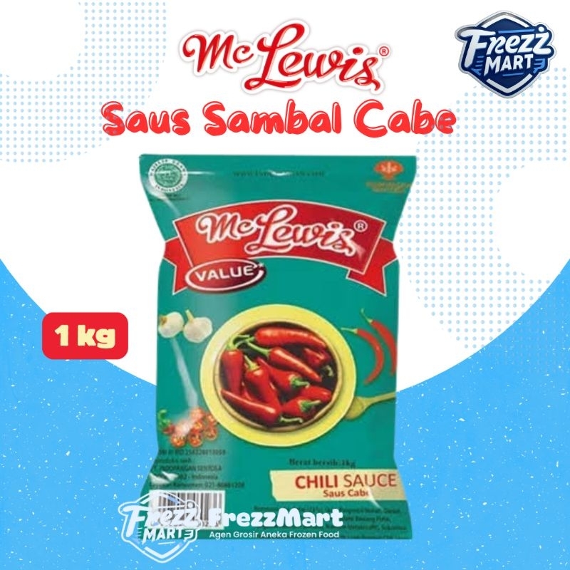 

Mc Lewis Saus Sambal Cabai Hijau 1kg Kemasan Bantal 1000 gr