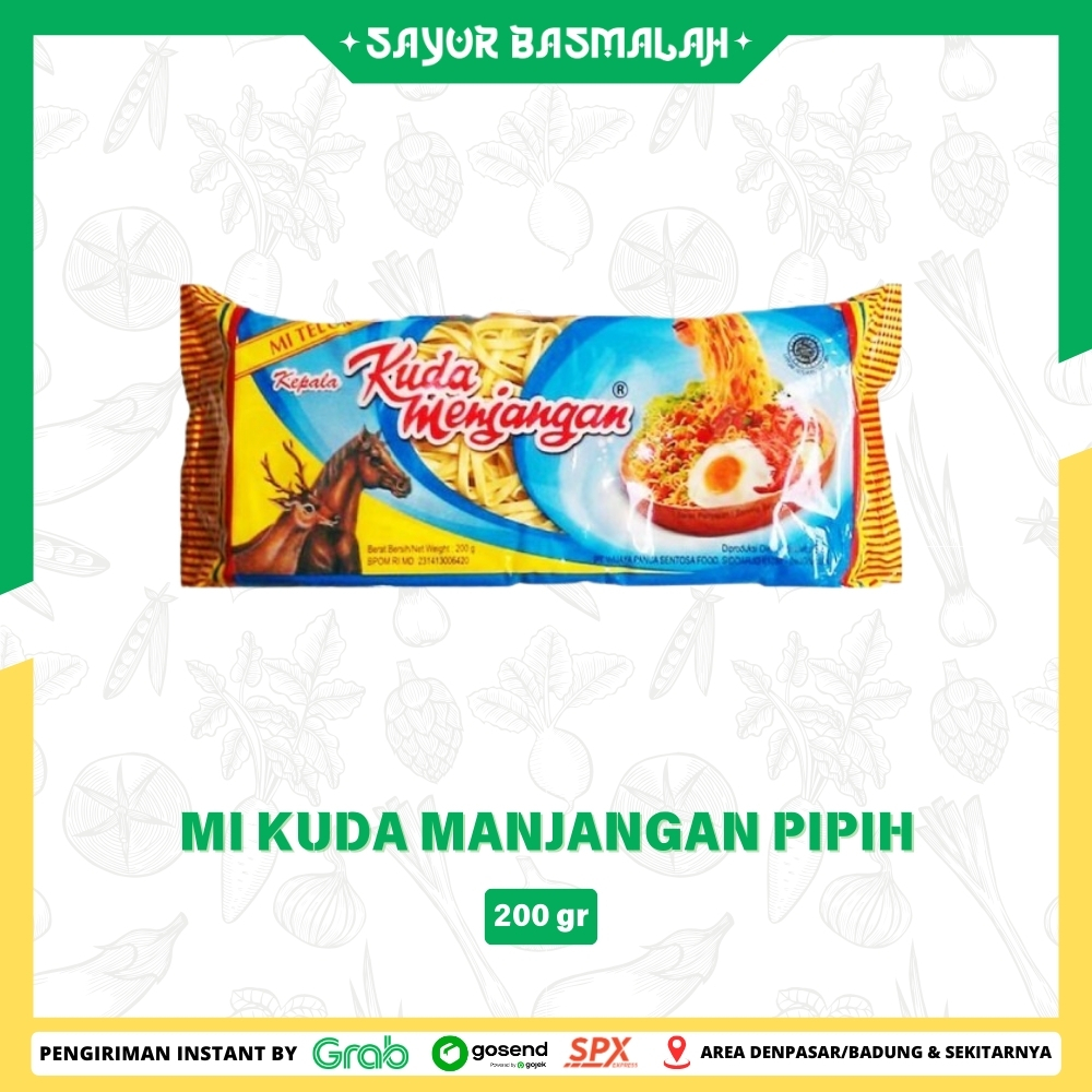 

Mi Kuda Manjangan Pipih 200gr - Sayur Basmalah