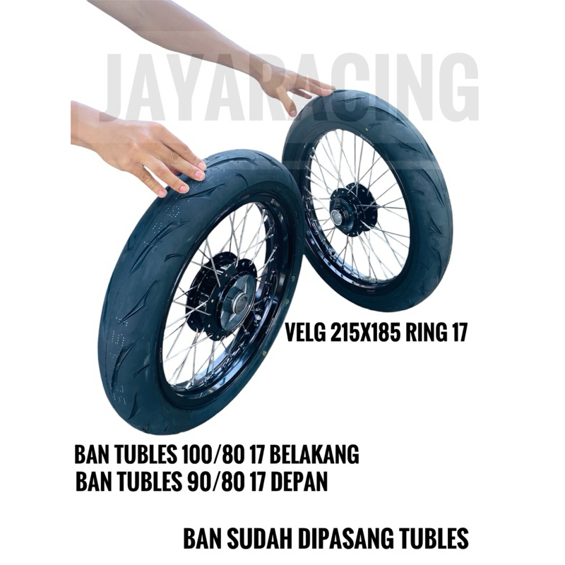 VELG RING 17 215 185 BAN TUBLES 100/80 17 90/80 17 RX KING RXZ