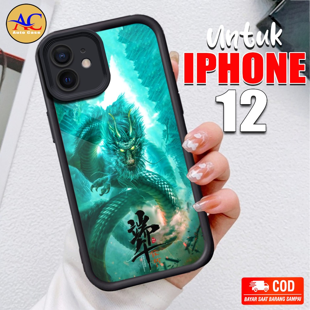 Softcase Glass kaca untuk IPHONE 12 NGA Casing Handphone Case Hp Procamera