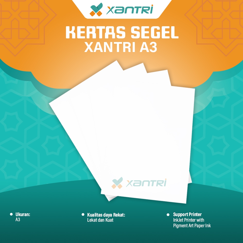 

Xantri - Kertas Segel Garansi A3 Polos Stiker Security Warranty Pecah Telur