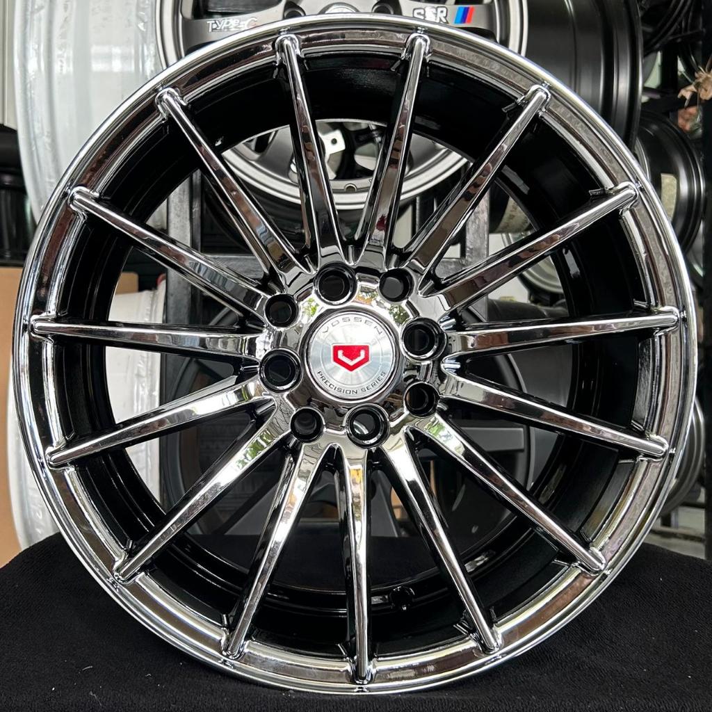 VELG MOBIL RING 16 - VELG VOSSEN RING 16X7 HOLE 8X100/114.3 ET 35 BLACK CHROME