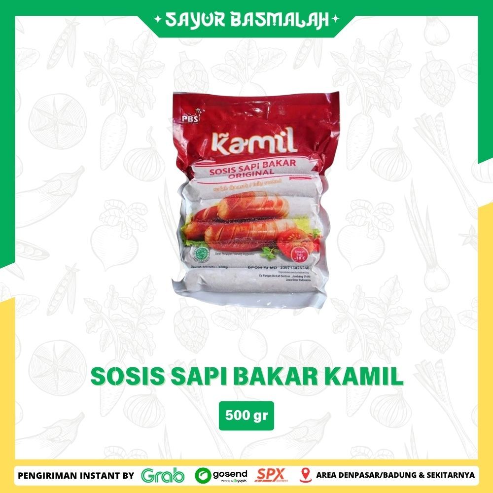 

Sosis Sapi Bakar Kamil 500gr - Sayur Basmalah