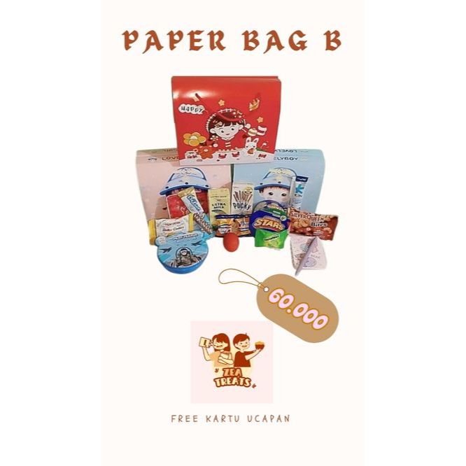 

Hadiah / Goodie Bag Ulang Tahun Anak - Paper Bag B